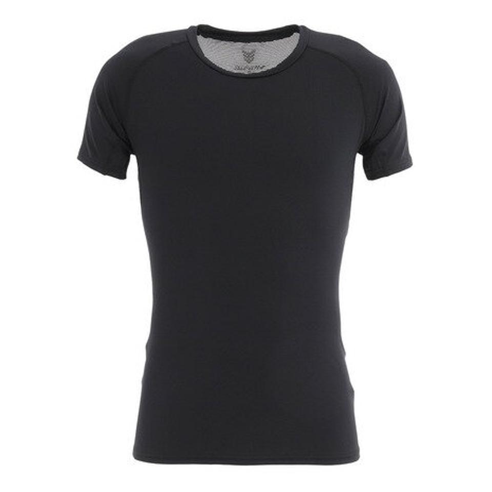 【3点10%OFFクーポン 7/1まで】YABANE 野球 アンダーシャツ ドライプラス抗菌ストレッチ丸首半袖ストレッチシャツ YA2AB03-90 抗菌効果 吸汗速乾性 抗菌防臭 UVケア (メンズ)