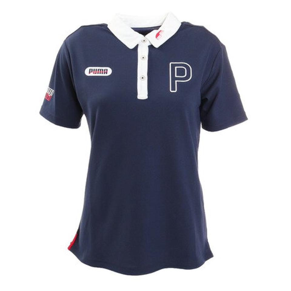プーマ(PUMA) ゴルフウェア 接触冷感 ツアーデザイン 半袖 ポロシャツ 930557-02 (レディース)