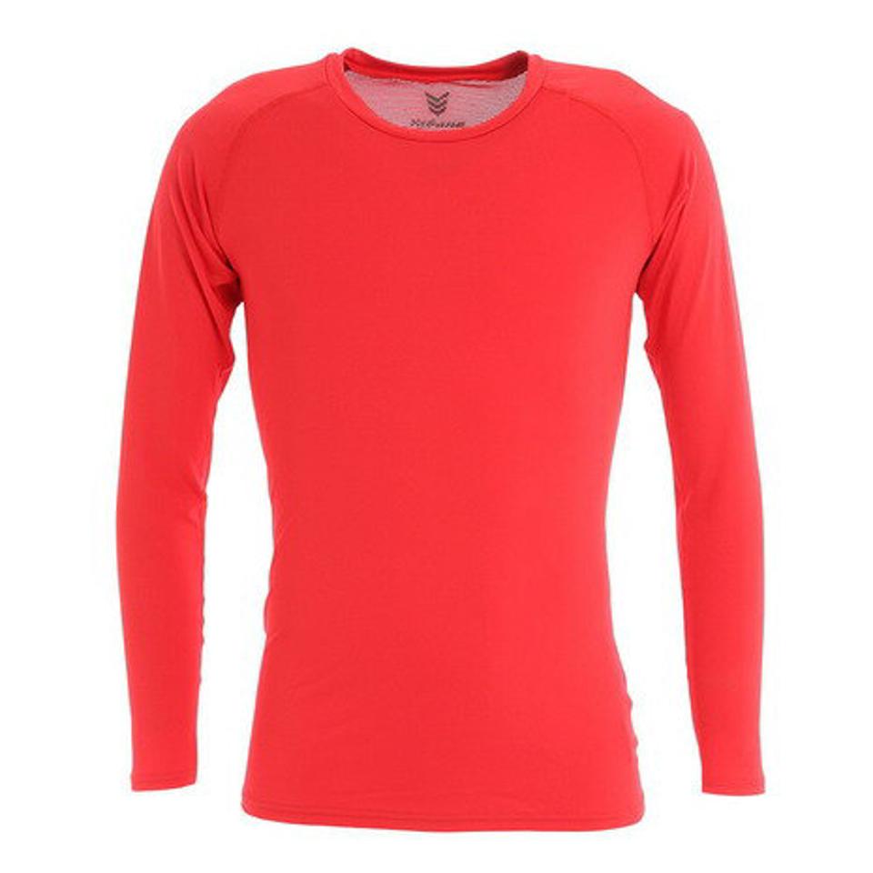 YABANE 野球 アンダーシャツ ドライプラス抗菌ストレッチ丸首長袖シャツ YA2AB02-70 抗菌効果 吸汗速乾性 抗菌防臭 UVケア (メンズ)