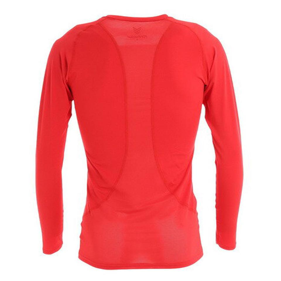 YABANE 野球 アンダーシャツ ドライプラス抗菌ストレッチ丸首長袖シャツ YA2AB02-70 抗菌効果 吸汗速乾性 抗菌防臭 UVケア (メンズ)