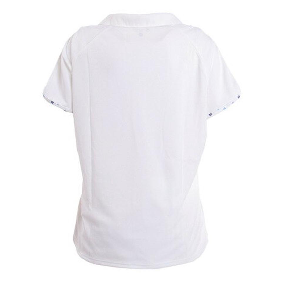 【30%OFFクーポン!期間限定12日迄まで】ウィッテム(HUITIEME) テニスウェア レディース ドライプラス プリンテッド ポロシャツ HU20S03LS733006WHT (レディース)