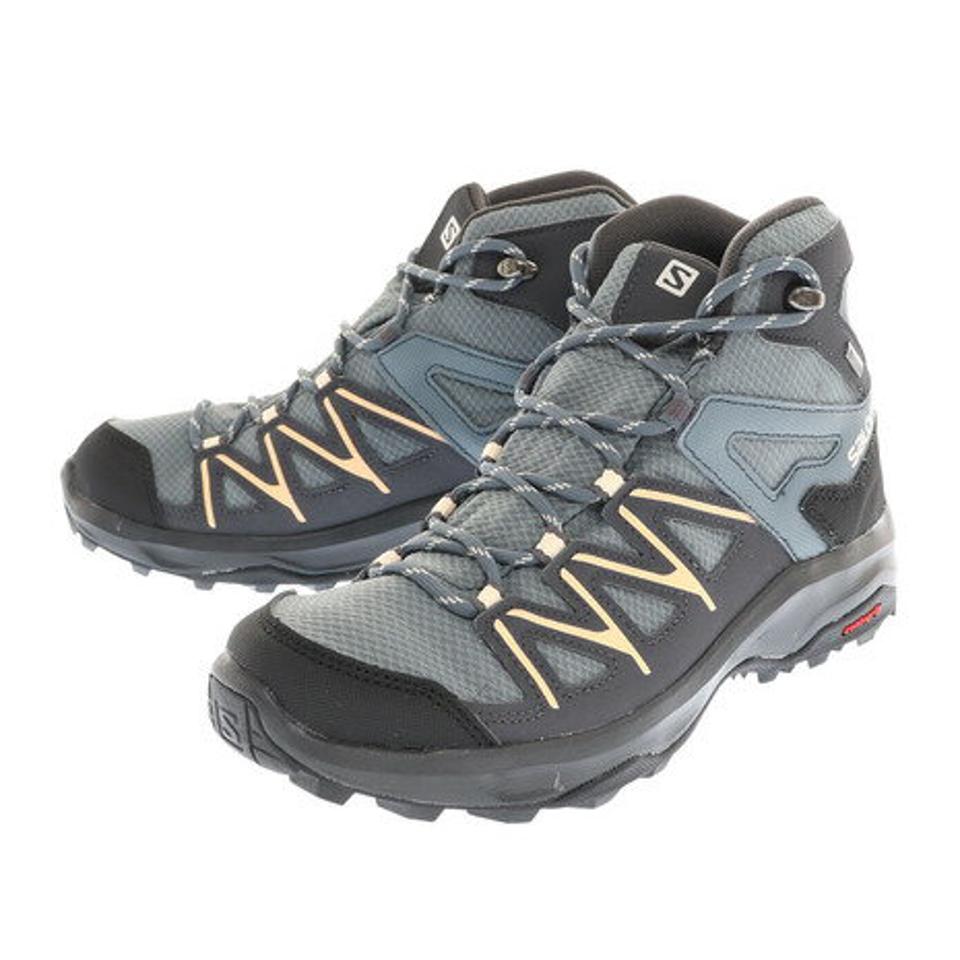 サロモン（SALOMON）（レディース）トレッキングシューズ DAINTREE MID GORE-TEX ゴアテックス L41678500 防水 ハイカット アウトドア 登山