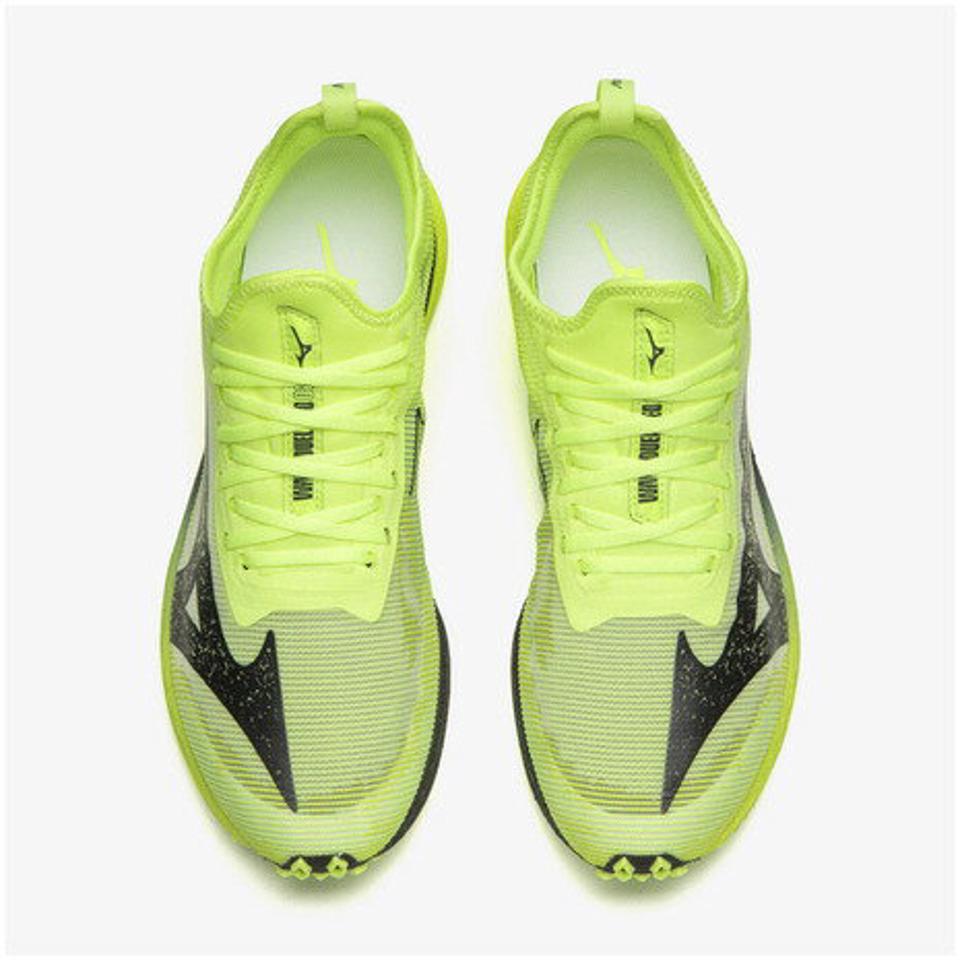 ミズノ（MIZUNO）（メンズ、レディース）メンズ レディース スニーカー シューズ ウエーブデュエル NEO 2 グリーンブラック U1GD219081