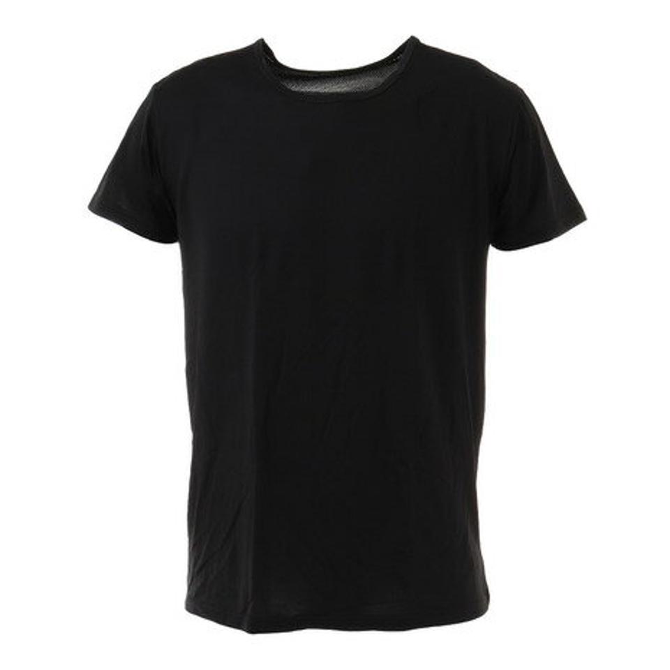 エーシーピージー(ACPG)(メンズ)ドライプラスクールメッシュ 半袖クルーシャツ 891PA1GC8745BLK