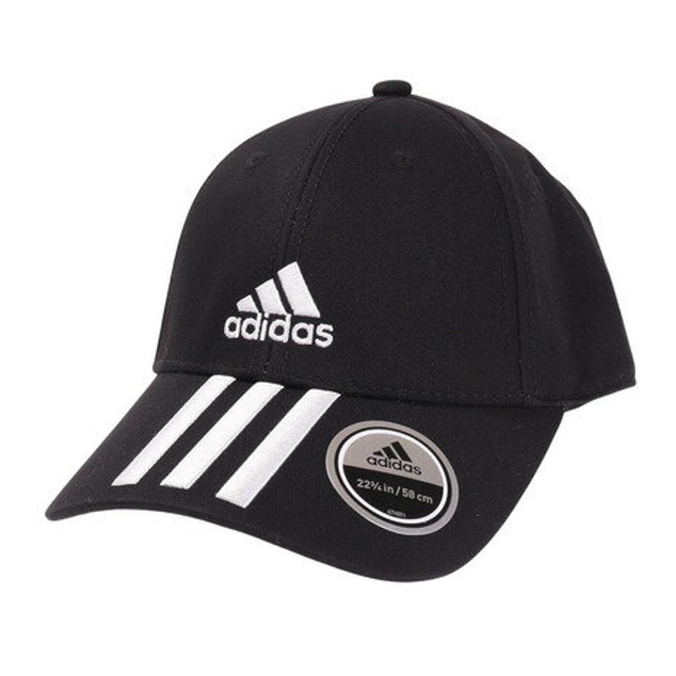 【20%OFFクーポン対象！6/18まで】アディダス（adidas）（メンズ、レディース）帽子 ベースボール 3ストライプス ツイル キャップ GNS09 日よけ ランニングキャップ