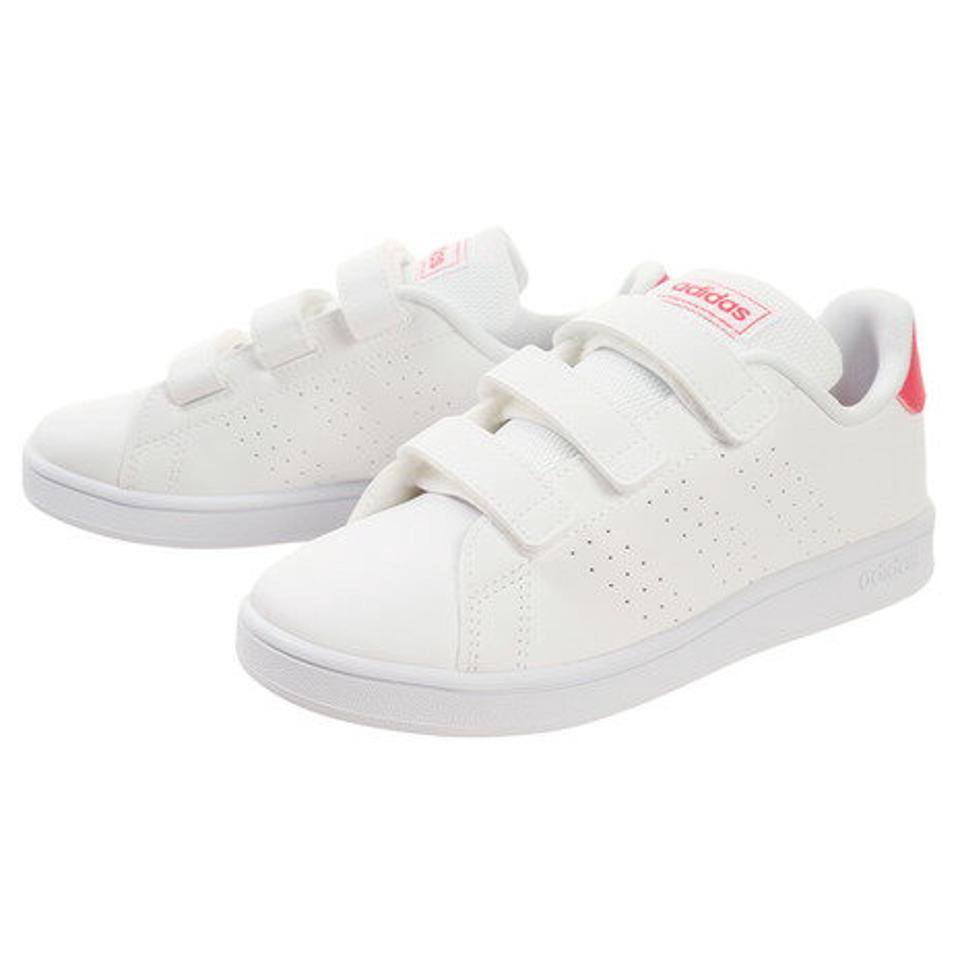 【20％オフクーポン 9/11まで】アディダス（adidas） アドバンコート C ADVANCOURT C EF0221 EF0223 ベルクロ マジックテープ スニーカー ジュニア 靴 シューズ 通学 （キッズ）