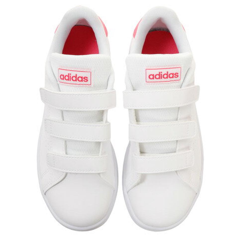 【20％オフクーポン 9/11まで】アディダス（adidas） アドバンコート C ADVANCOURT C EF0221 EF0223 ベルクロ マジックテープ スニーカー ジュニア 靴 シューズ 通学 （キッズ）