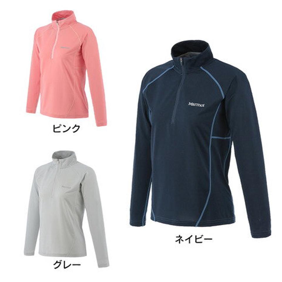 マーモット(Marmot)(レディース) 長袖ジップシャツ サンスクリーンクライムス TOWRJB63 UVカット トップス カジュアル アウトドア スポーツ 登山