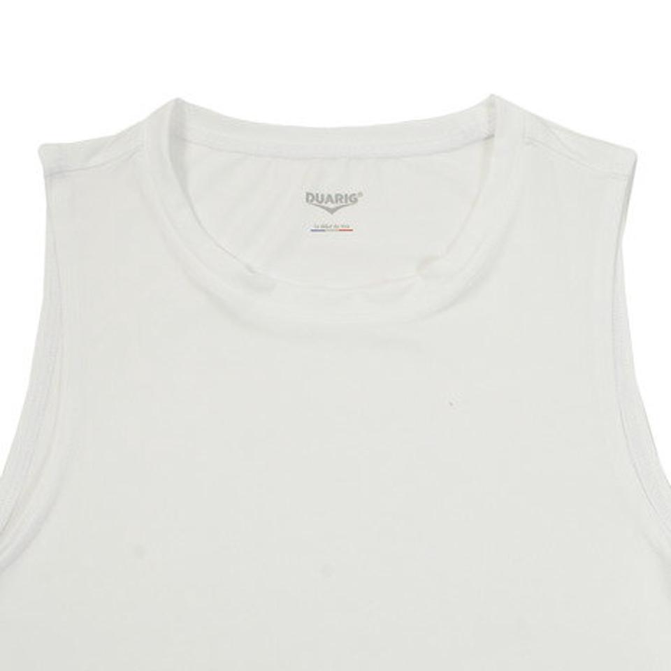 デュアリグ(DUARIG) サッカー ウェア メンズ ストレッチ丸首 ノースリーブ 741D9ES7204 WHT サッカー スポーツウェア タンクトップシャツ (メンズ)