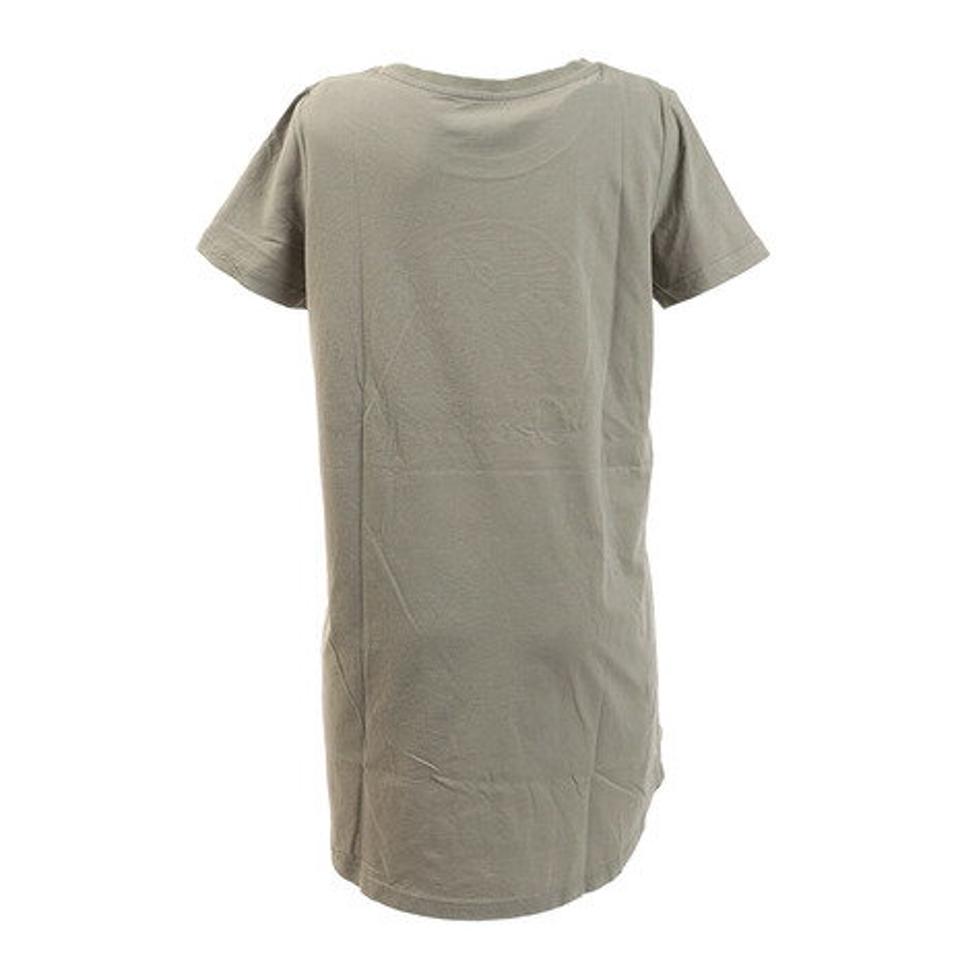 エルケクス(ELKEX) Tシャツ レディース 半袖 ロング丈 EMBROIDERY チュニック 882EK0UK3232KHK カーキ (レディース)