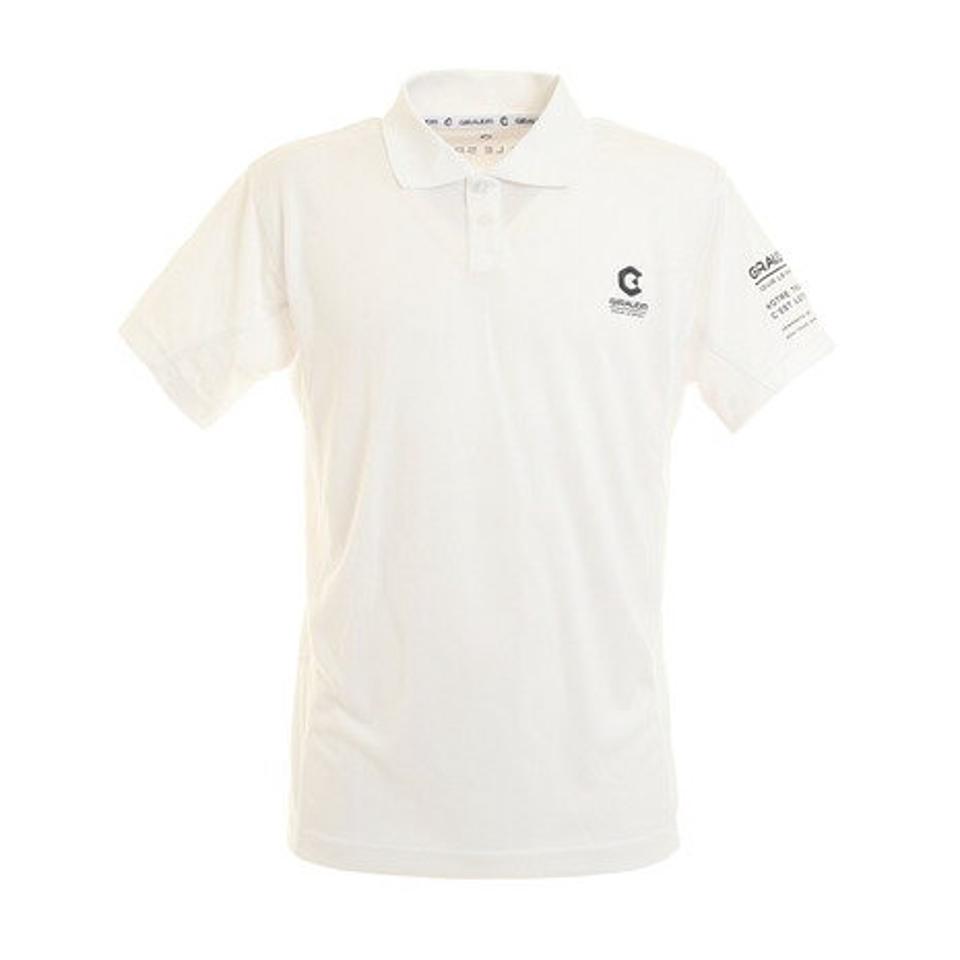 ジローム(GIRAUDM) ドライ 速乾 UVカット メンズ 半袖ポロシャツ 863GM0HD2475 WHT オンライン価格 (メンズ)