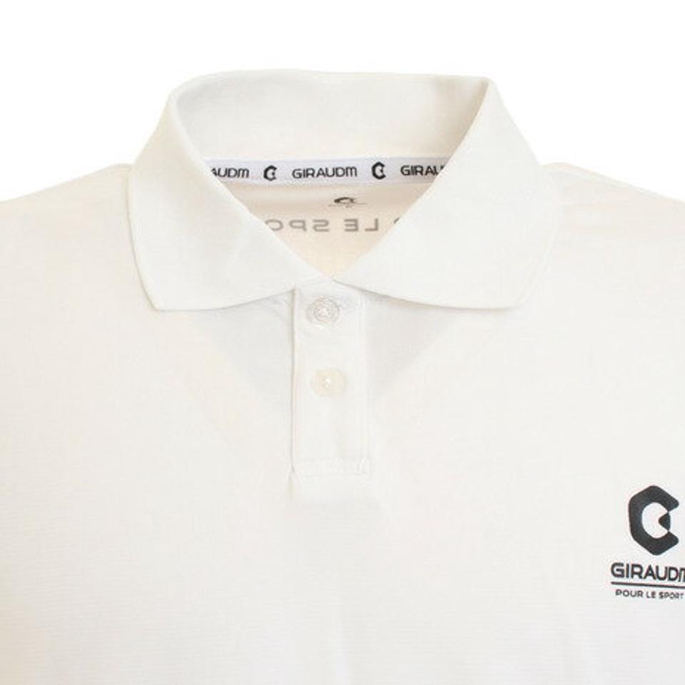 ジローム(GIRAUDM) ドライ 速乾 UVカット メンズ 半袖ポロシャツ 863GM0HD2475 WHT オンライン価格 (メンズ)
