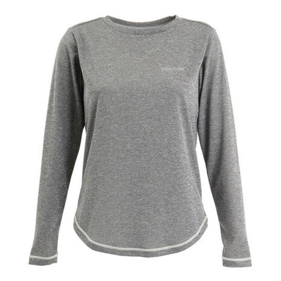 マーモット(Marmot) スポットオフクルー スティール TOWPJB45 STL 長袖ティーシャツ ロンT 汗ジミ防止 シンプル トップス カジュアル アウトドア (レディース)