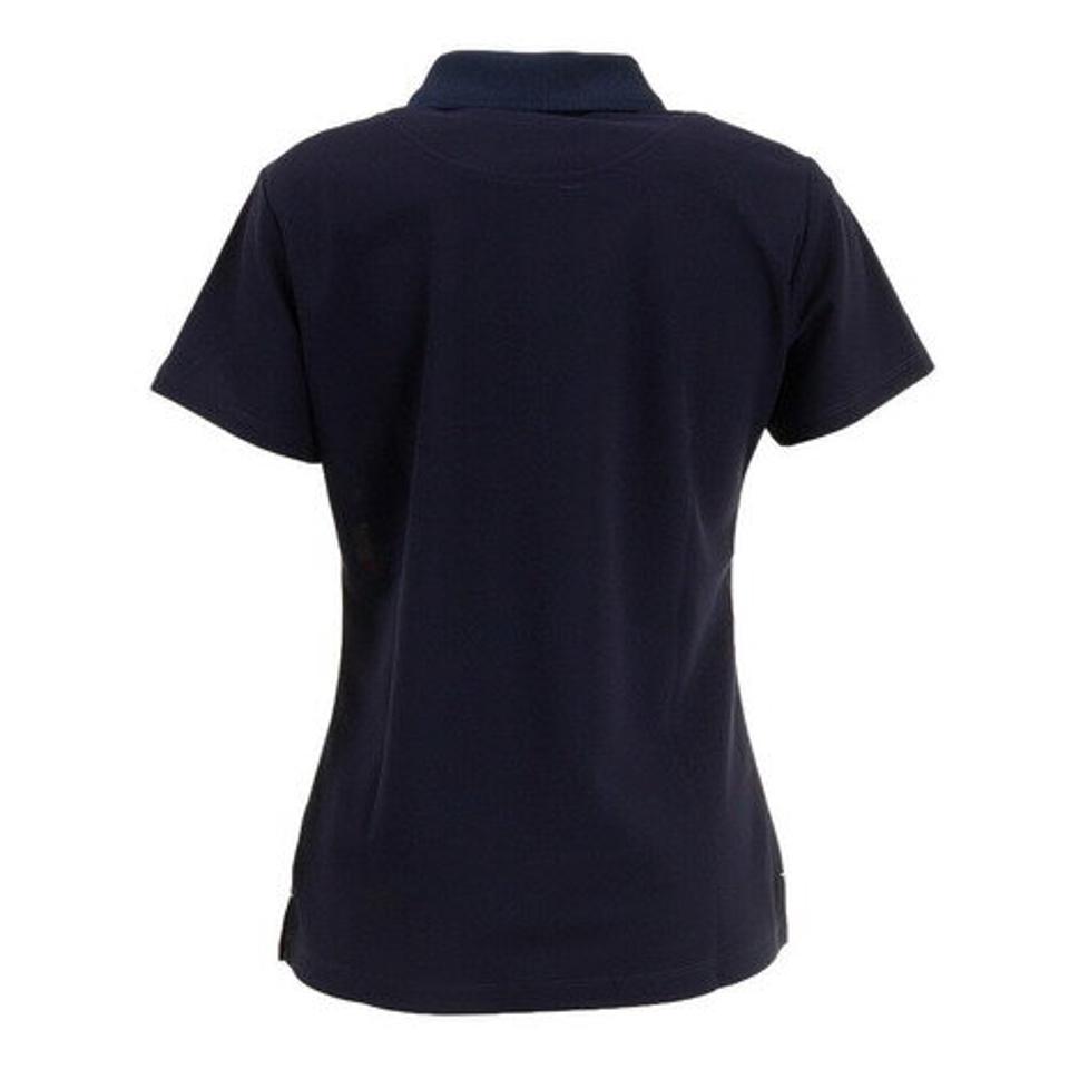 ルコック スポルティフ(Lecoq Sportif) ゴルフウェア マルチボーダー半袖ポロシャツ QGWTJA03 NV00 (レディース)