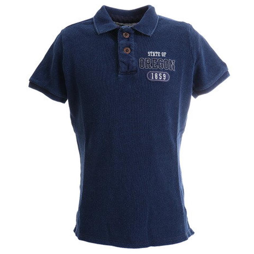 【20%OFFクーポン対象 6/12迄】エルケクス(ELKEX) INDIGO DYED ポロシャツ 881EK0FQ3289IBLU オンライン価格 (メンズ)