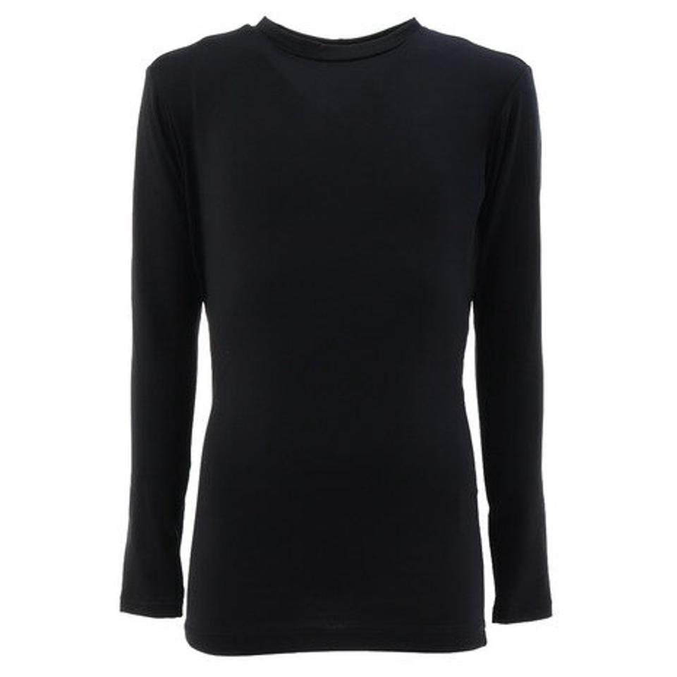 エックスティーエス(XTS)(キッズ)野球 アンダーシャツ ジュニア ストレッチ 丸首 長袖 インナー シャツ 724G6ES4171 黒