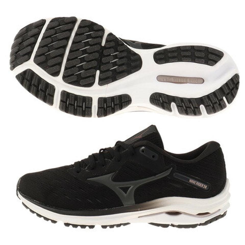 ミズノ（MIZUNO）（レディース）ランニングシューズ ウェーブライダー WAVE RIDER 24 J1GD200303 ジョギングシューズ