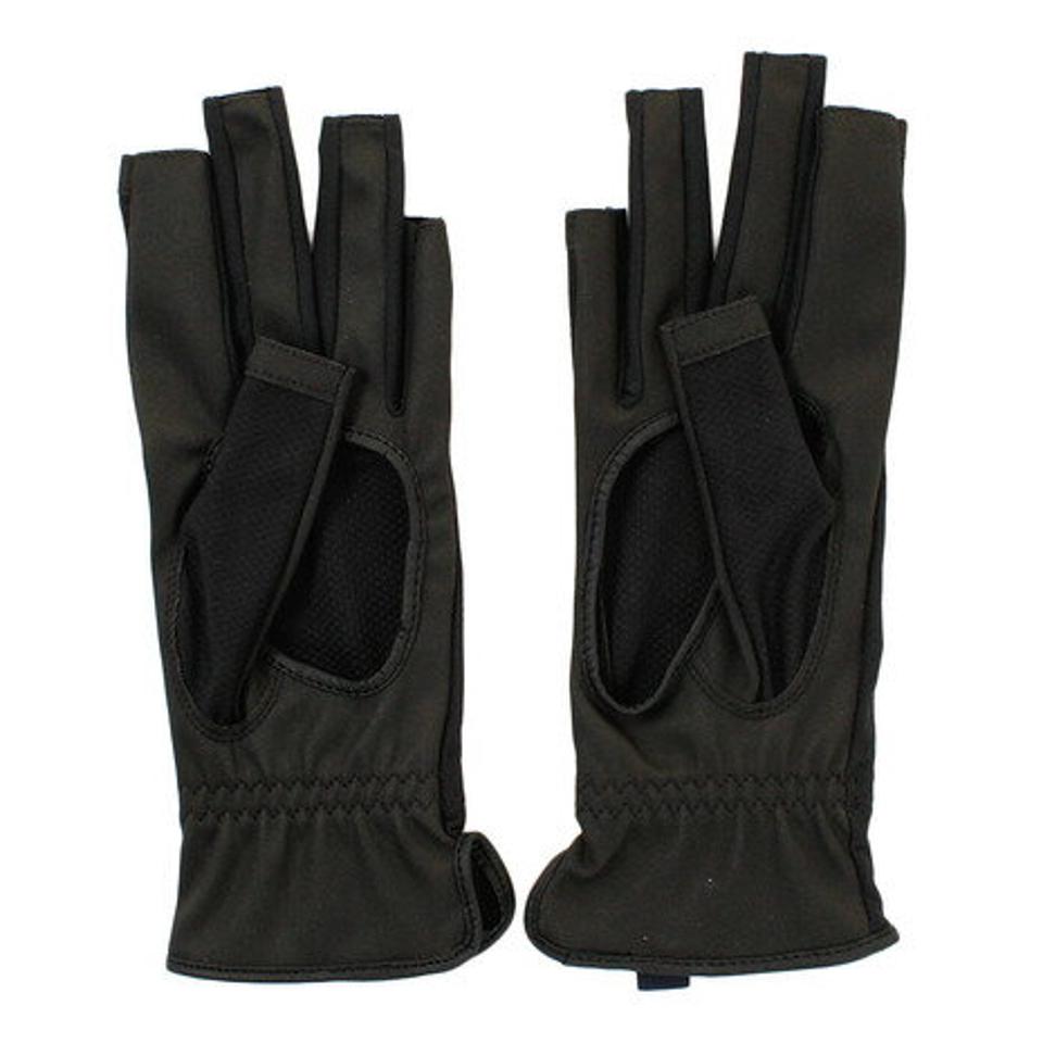 【30%OFFクーポン!期間限定12日迄まで】ウィッテム(HUITIEME) 指先カット 穴アリ グローブ HU18SSN733503 BLK 【吸汗速乾/UVカット】 (レディース)