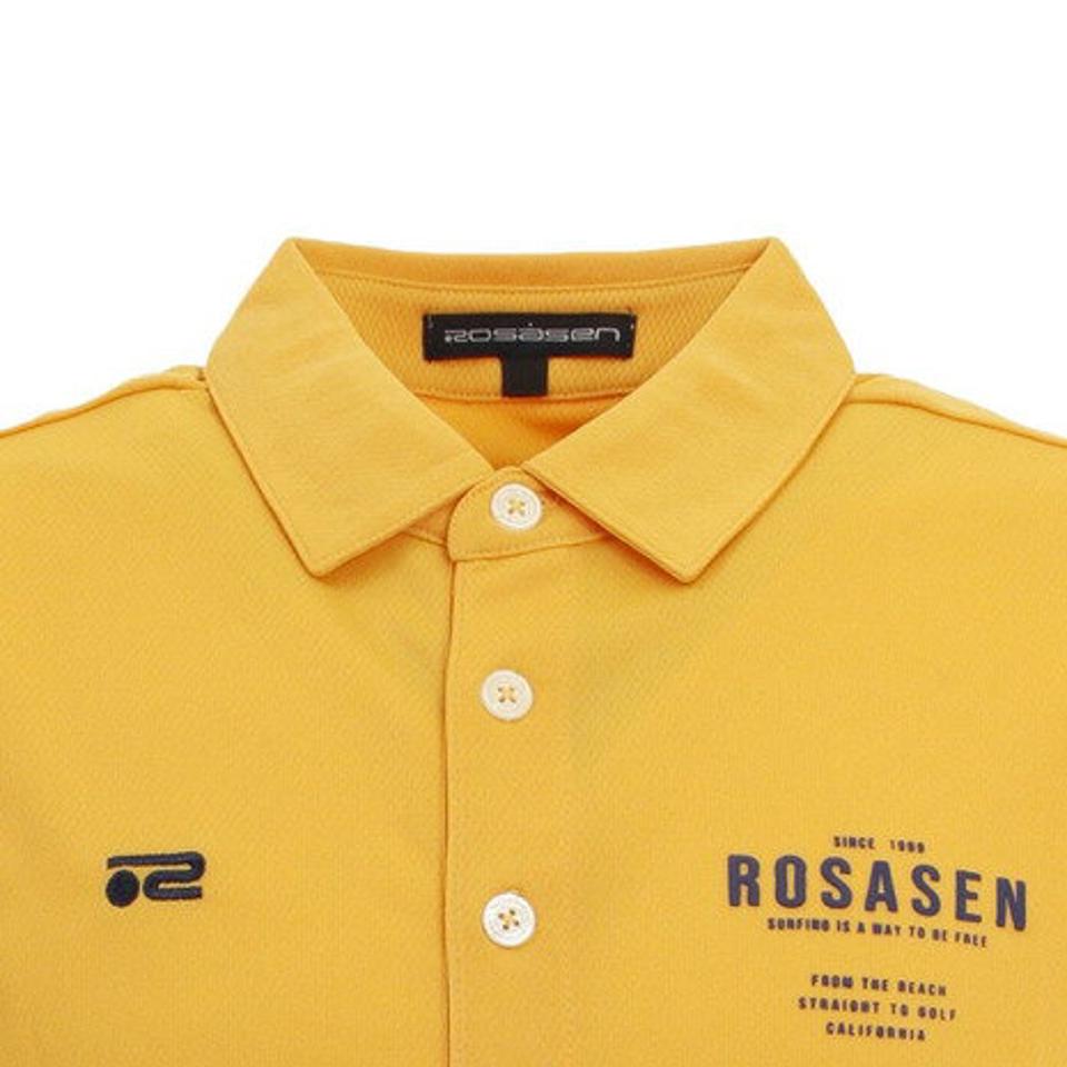 ROSASEN(メンズ)ゴルフウェア アクアホール半袖シャツ 044-22543-034