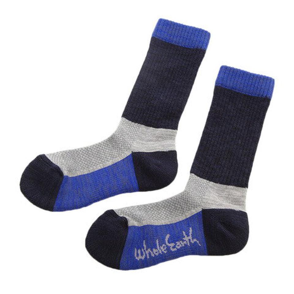 ホールアース（Whole Earth） キッズ ソックス Kids Socks WES17K03-7304 Navy 靴下 （キッズ）