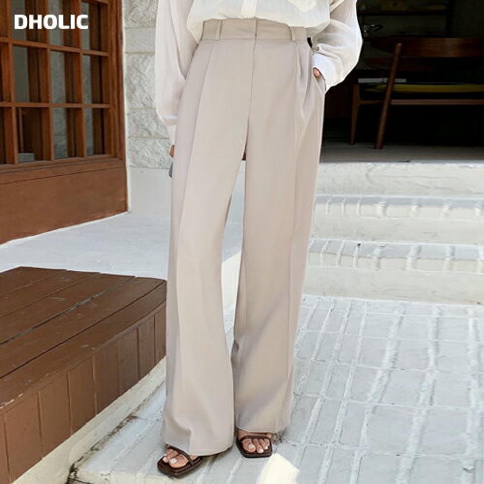 【10%OFF】ワンタックワイドスラックス・全3色・b66829 レディース 【pt】スラックス パンツ ズボン ロングパンツ ワイド ストレート ハイウエスト タック 単色 無地 シンプル ベーシック オフィスカジュアル フルレングス 春 夏 韓国ファッション PTセール