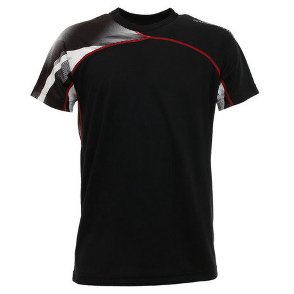 【10%OFFクーポン! 23日迄】パフォーマンスギア(PG)(メンズ)ドライプラス バレーシャツ 761PG0ES8208 BLK 【バレーボールウェア スポーツウェア メンズ】