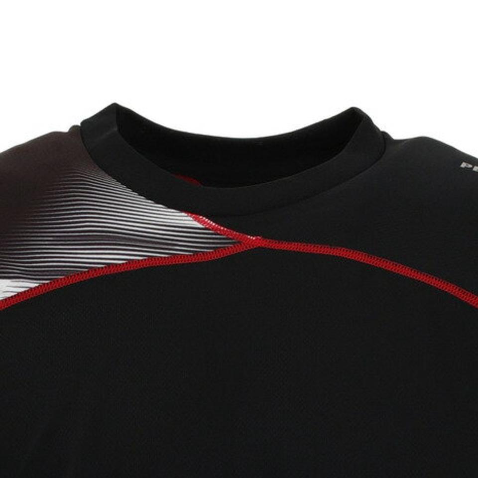 【10%OFFクーポン! 23日迄】パフォーマンスギア(PG)(メンズ)ドライプラス バレーシャツ 761PG0ES8208 BLK 【バレーボールウェア スポーツウェア メンズ】