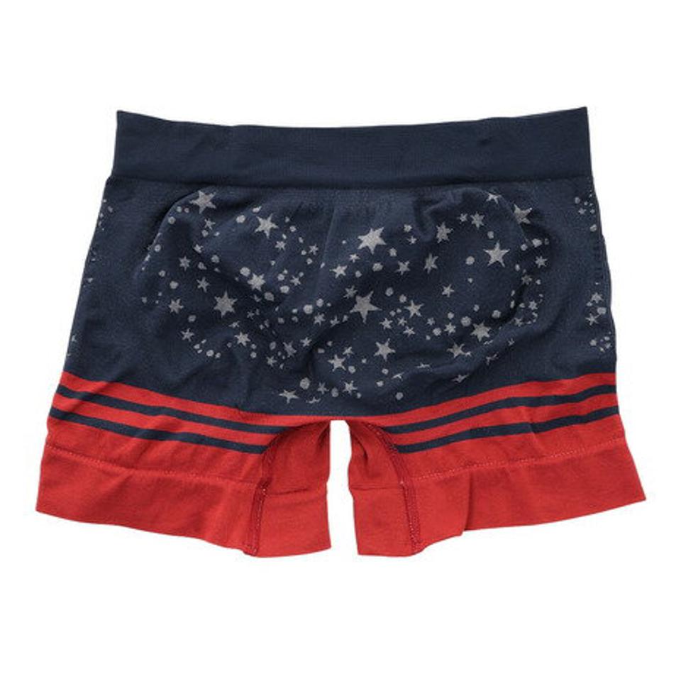 ボディワイルド（BODY WILD） ボクサーパンツ 前閉じ 立体成型 スター柄 BWS957J NVY （メンズ）