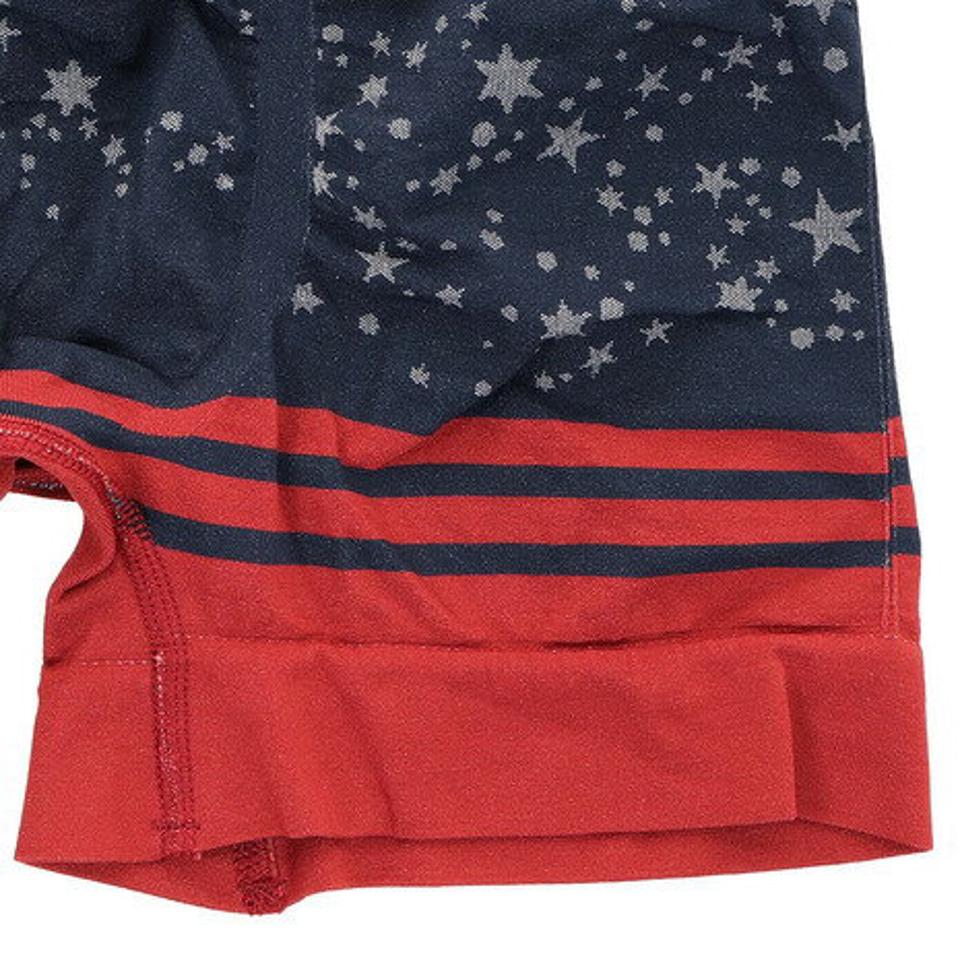 ボディワイルド（BODY WILD） ボクサーパンツ 前閉じ 立体成型 スター柄 BWS957J NVY （メンズ）