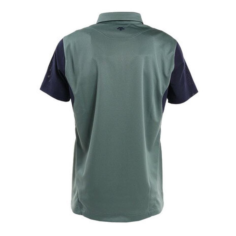 【5点以上で10%OFFクーポン 11日1:59まで】スリクソン(SRIXON) ゴルフウェア バイカラーエアスルーシャツ RGMTJA18 KH00 (メンズ)