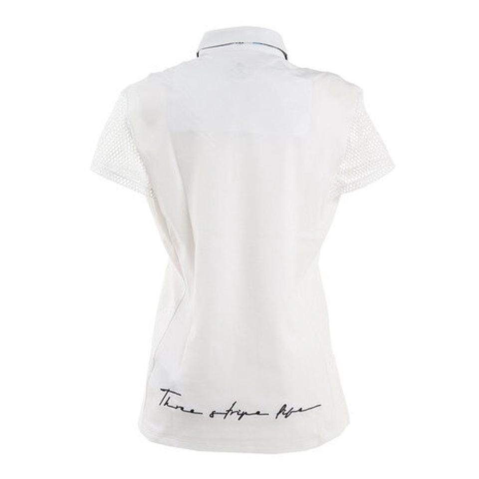 アディダス(adidas) ゴルフウェア 吸汗速乾 UVカット 高通気で涼しい♪ ワーディンググラフィック キャップスリーブ 半袖ポロシャツ P6719-HA0224W (レディース)