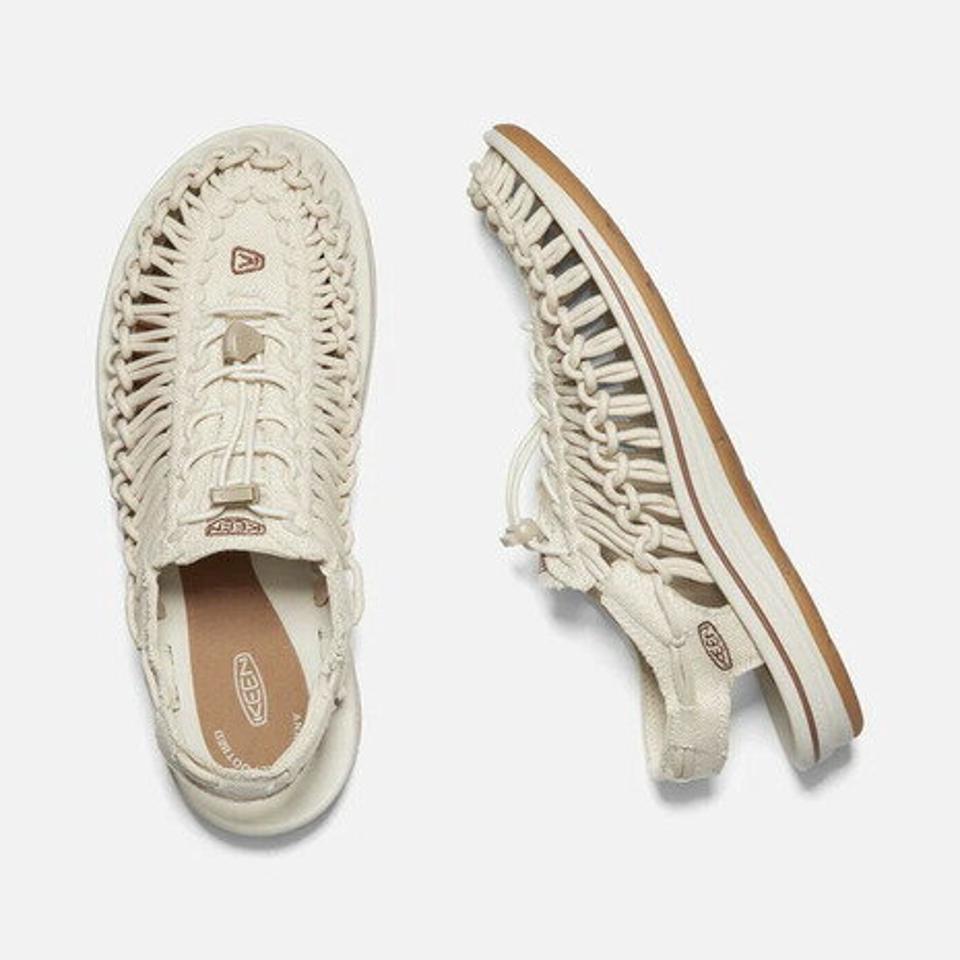 【4/10限定！エントリーで最大100％ポイントバック】キーン（KEEN）（メンズ）ユニーク キャンバス UNEEK CANVAS ナチュラルキャンバス ホワイト 1026228 ストラップサンダル シューズ 靴 アウトドア カジュアル