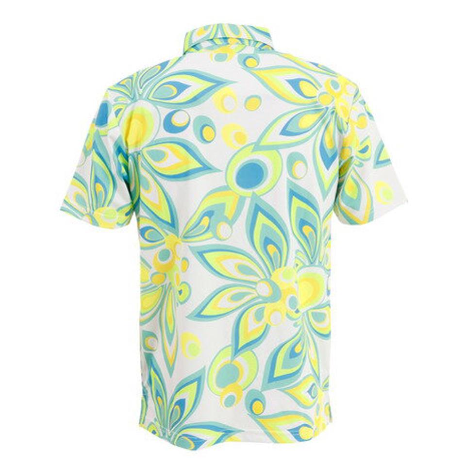 ラウドマウス(LOUDMOUTH) ゴルフウェア 春夏 吸汗速乾 UVカット ひんやり冷感 花柄 半袖ポロシャツ 762604-315 (メンズ)