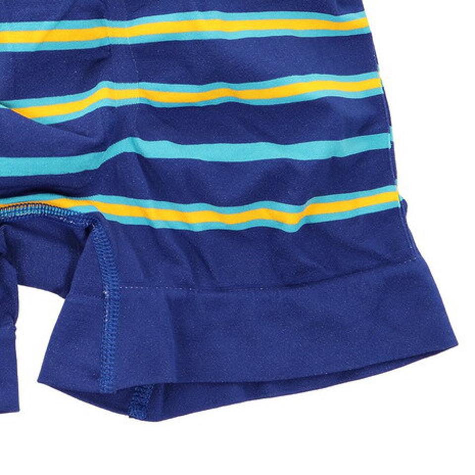 ボディワイルド（BODY WILD） ボクサーパンツ 前閉じ 立体成型 ボーダー BWS958J BLU （メンズ）