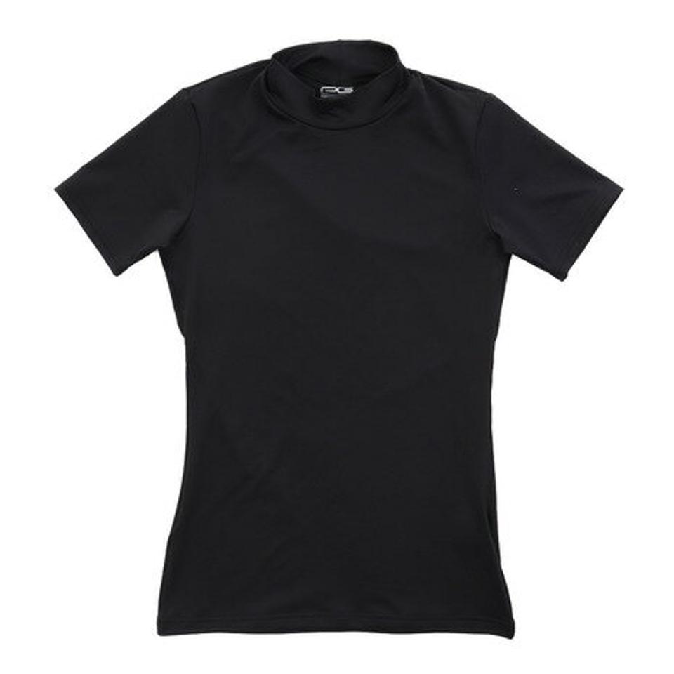 パフォーマンスギア(PG) サッカー ウェア メンズ ストレッチハイネック半袖シャツ 741PG9ES4524 BLK インナー アンダーシャツ (メンズ)