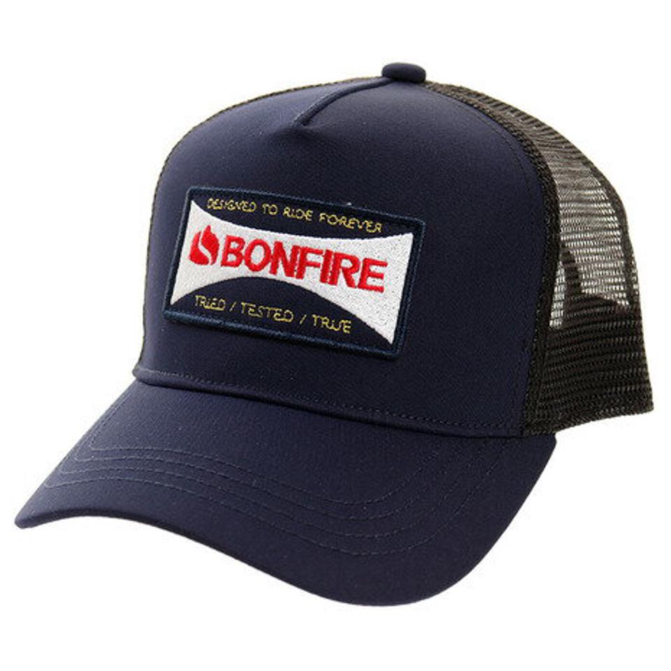 ボンファイア(Bonfire)(メンズ)帽子 メンズ マルチワッペン メッシュキャップ 20BNF0SST2115 NVY 日よけ