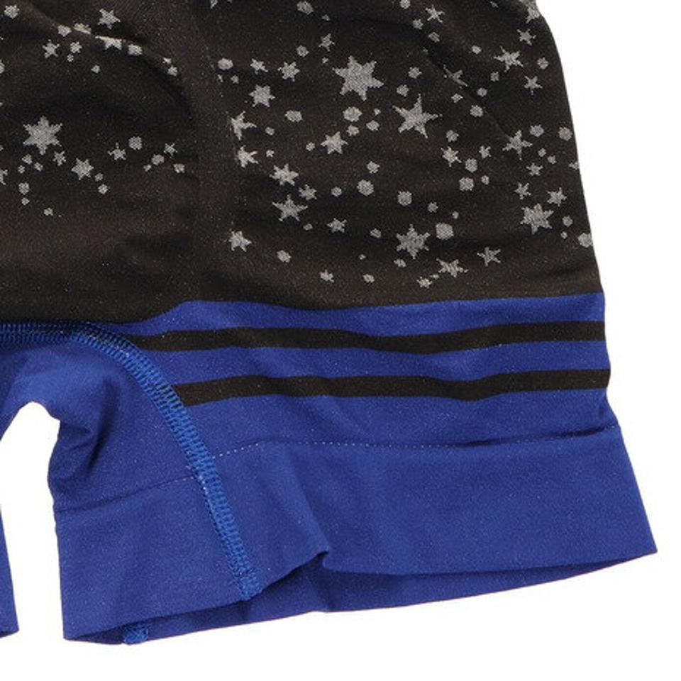 ボディワイルド（BODY WILD） ボクサーパンツ 前閉じ 立体成型 スター柄 BWS957J BLK （メンズ）