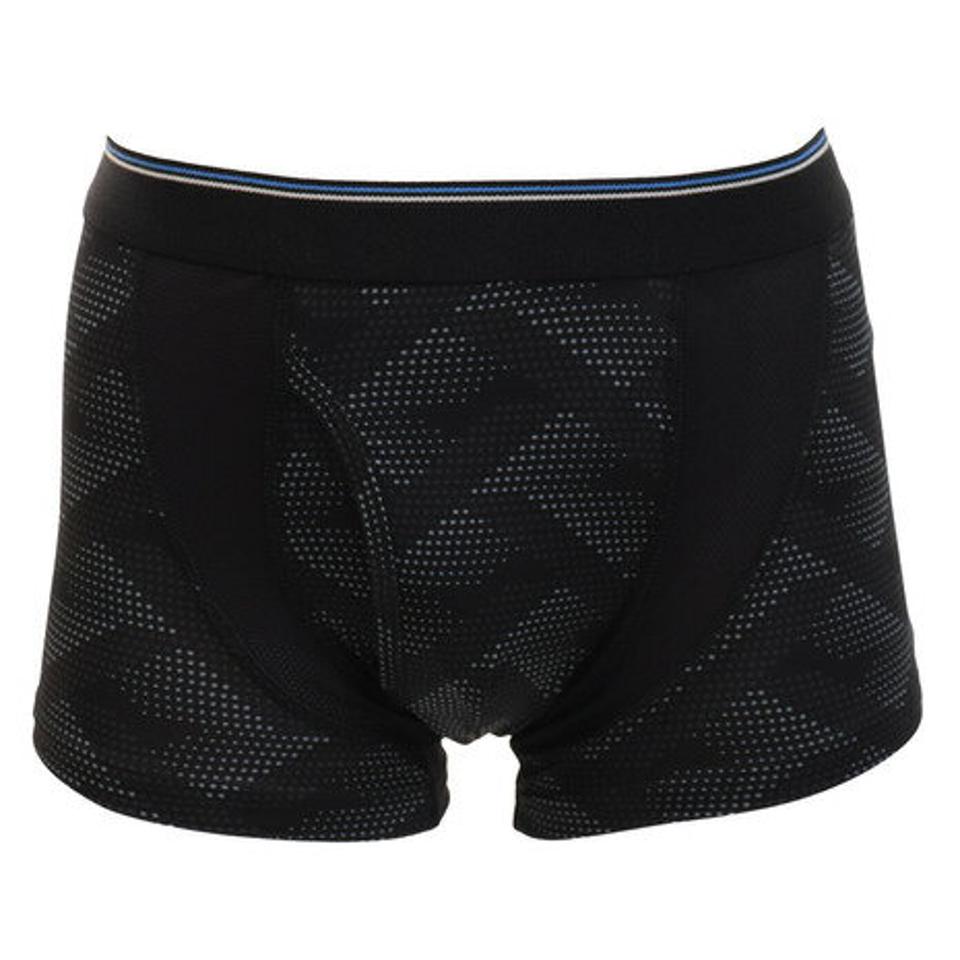 アズ（as） オトコの涼活プリント ボクサーパンツ 9383-62 BLK （メンズ）