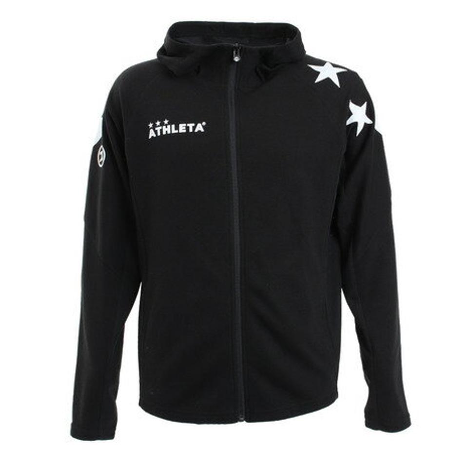 アスレタ（ATHLETA）（メンズ）メンズ ライトスウェットZIPパーカー 3347 BLK スポーツウェア