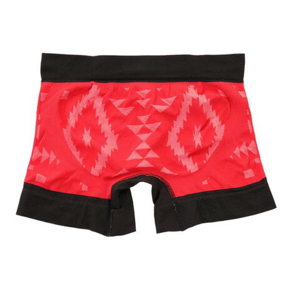 ボディワイルド(BODY WILD) ボクサーパンツ 前閉じ 立体成型 ラテン柄 BWS956J RED (メンズ)