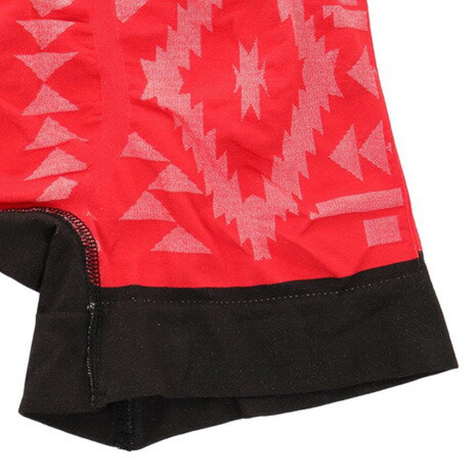 ボディワイルド(BODY WILD) ボクサーパンツ 前閉じ 立体成型 ラテン柄 BWS956J RED (メンズ)