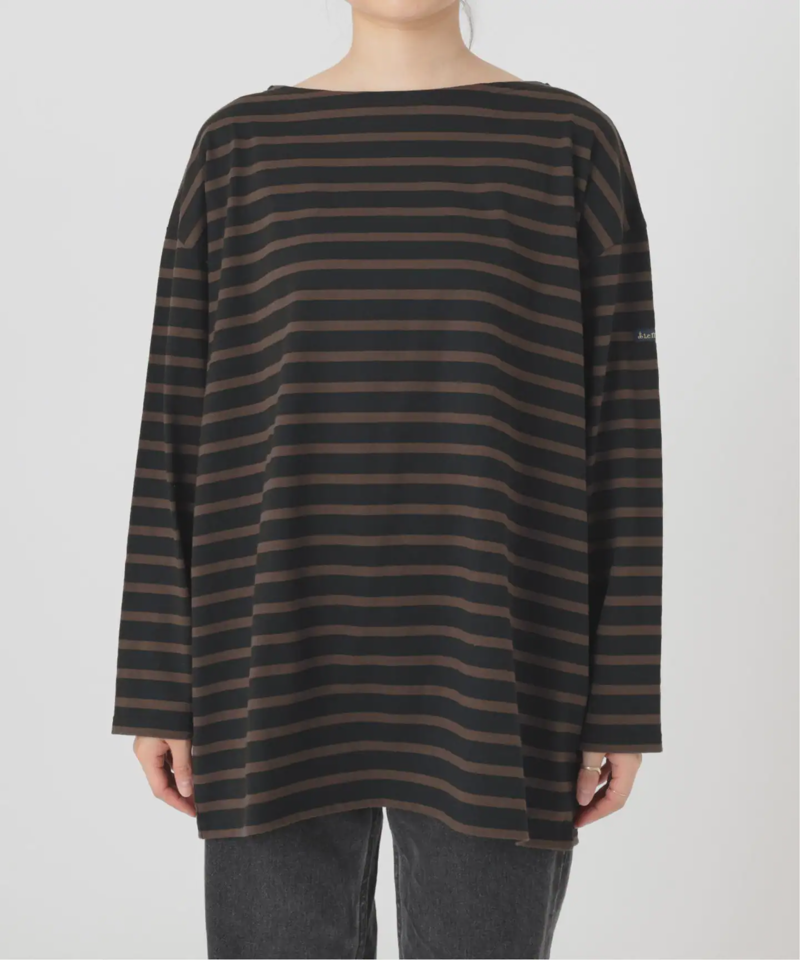 《追加》別注【Leminor/ルミノア】*RELUME Loose border Tee：ボーダーTEE（JOURNAL STANDARD relume）