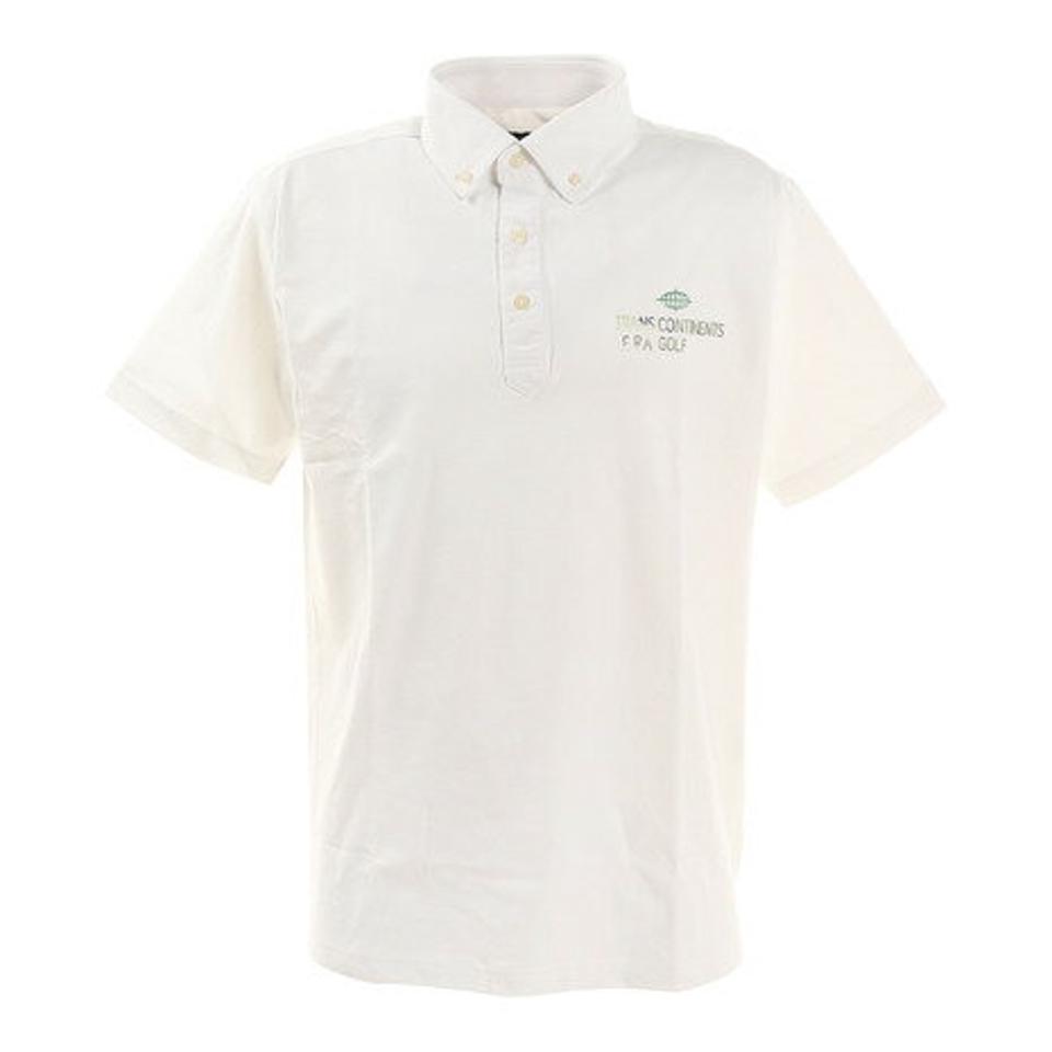 【5/10 24h限定 エントリー&対象3店舗買い回りで最大P10倍!】トランスコンチネンツ(TRANS CONTINENTS)(メンズ)ゴルフウェア ポロシャツ ストレッチボタンダウンポロシャツ 20STRZ02-WH
