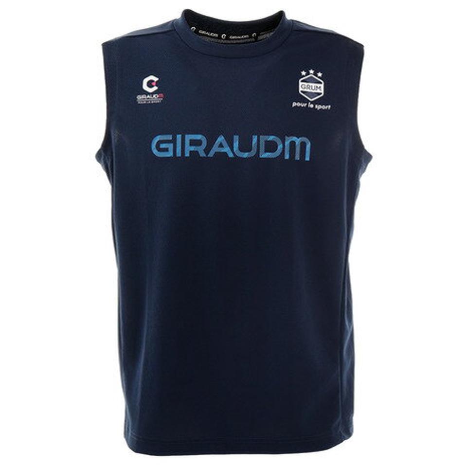 【5点以上で10%OFFクーポン!8/7まで】ジローム(GIRAUDM) サッカー ウェア メンズ ドライプラス ノースリーブ プラクティスシャツ EV 741GM0HD9344 NVY (メンズ)