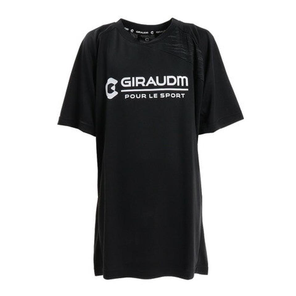 ジローム(GIRAUDM) サッカー ウェア 半袖 ジュニア ドライプラス (吸汗速乾) リラックスフィット プラクティスシャツ JR 742GM0HD9329 BLK (キッズ)
