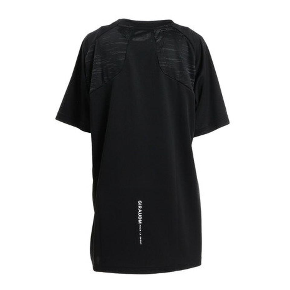 ジローム(GIRAUDM) サッカー ウェア 半袖 ジュニア ドライプラス (吸汗速乾) リラックスフィット プラクティスシャツ JR 742GM0HD9329 BLK (キッズ)