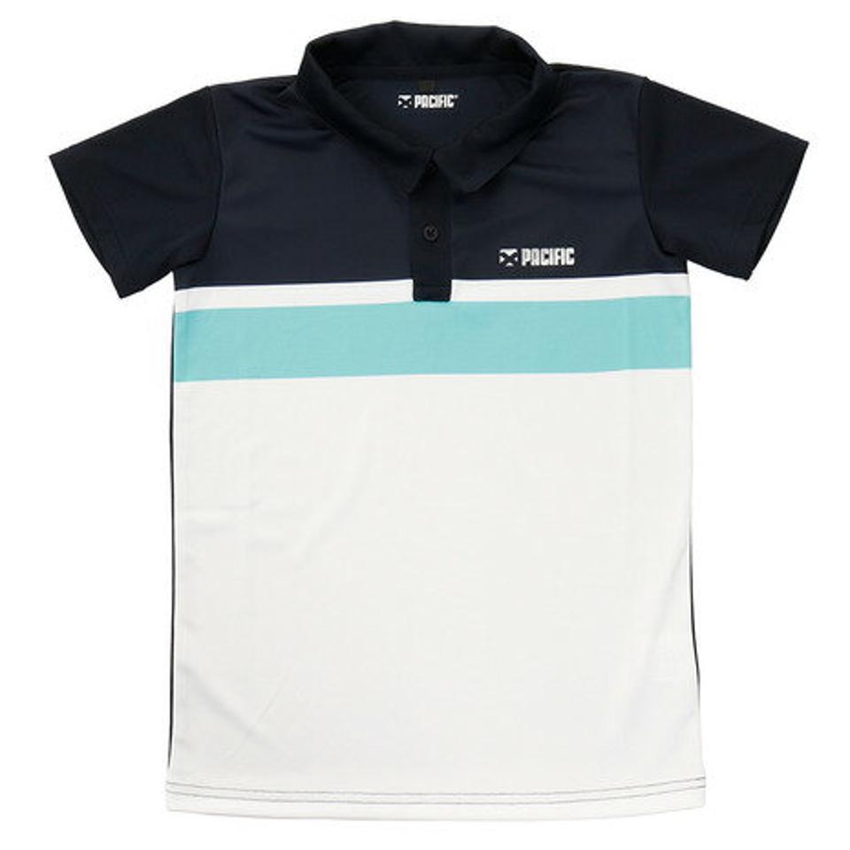 パシフィック(PACIFIC) テニス ジュニア ドライプラス 半袖ポロシャツ PT20SJ425 NVMT (キッズ)