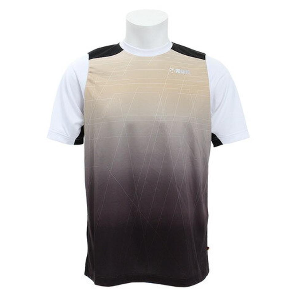 パシフィック(PACIFIC) テニス ドライプラス CAバドシャツ PT19SM405 WHT (メンズ)