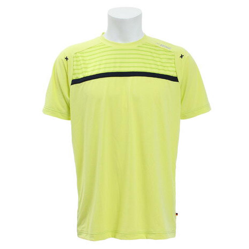 パシフィック(PACIFIC) テニス ドライプラス CAゲームシャツボーダー PT19SM403 LIM (メンズ)