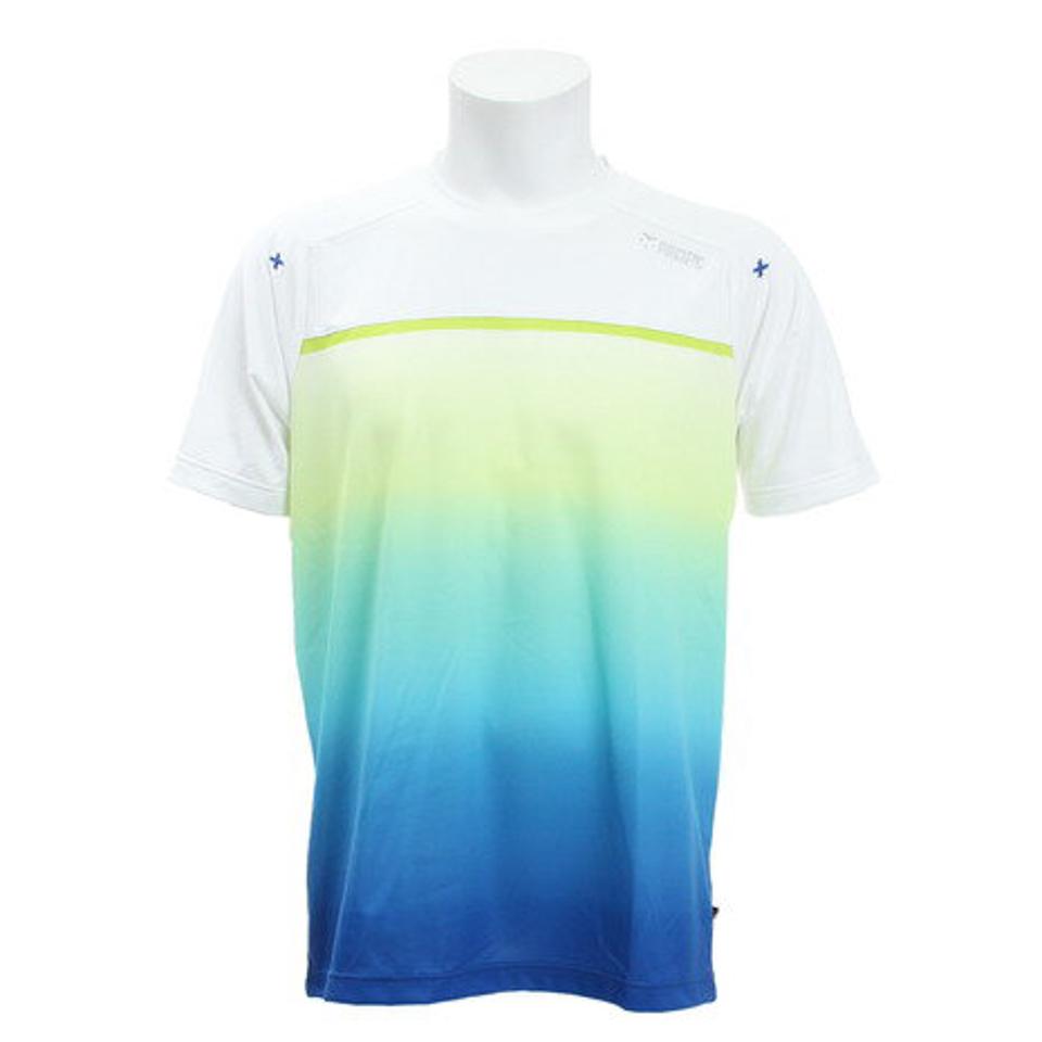 パシフィック(PACIFIC) テニス ドライプラス CAゲームシャツ PT19SM401 WHT (メンズ)